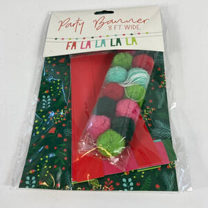 4/$25 Nordstrom Party Banner Christmas Fa la La La La